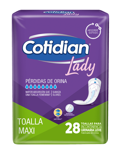 Toalla Femenina Cotidian Lady Maxi 28 un