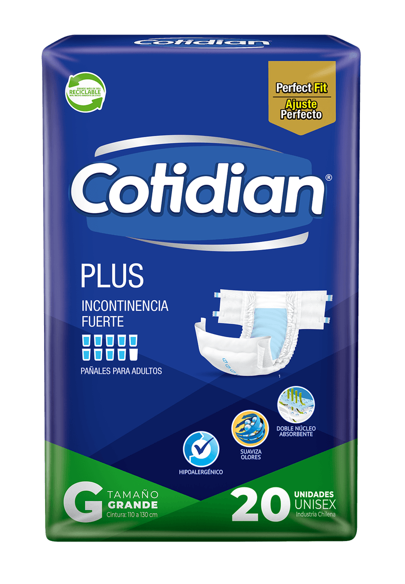 PAÑAL ADULTO COTIDIAN PLUS M