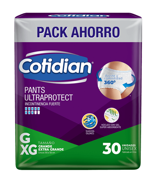 Pants Cotidian Ultra Protect Incontinencia Fuerte 30 un G/XG