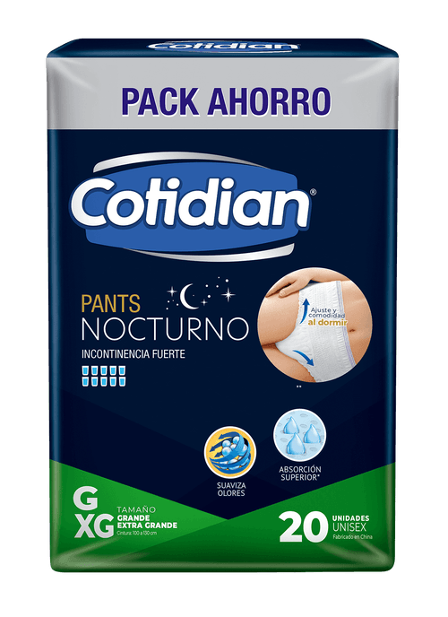 Pants Cotidian Nocturnos Incontinencia Fuerte 20 un G/XG